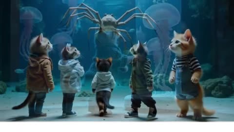 Cats-at-the-Aquarium-Funny-Cats
