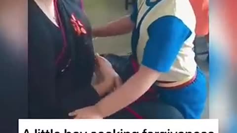 Amazing: Viral Video: Little Boy Leaves Netizens In Awe With Adorable Apology To