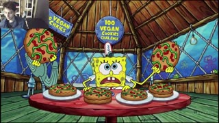 Outtake #3081 Of SpongeBob SquarePants Attempts The Vegan Cookie Eating Challenge Fake Funny Parody