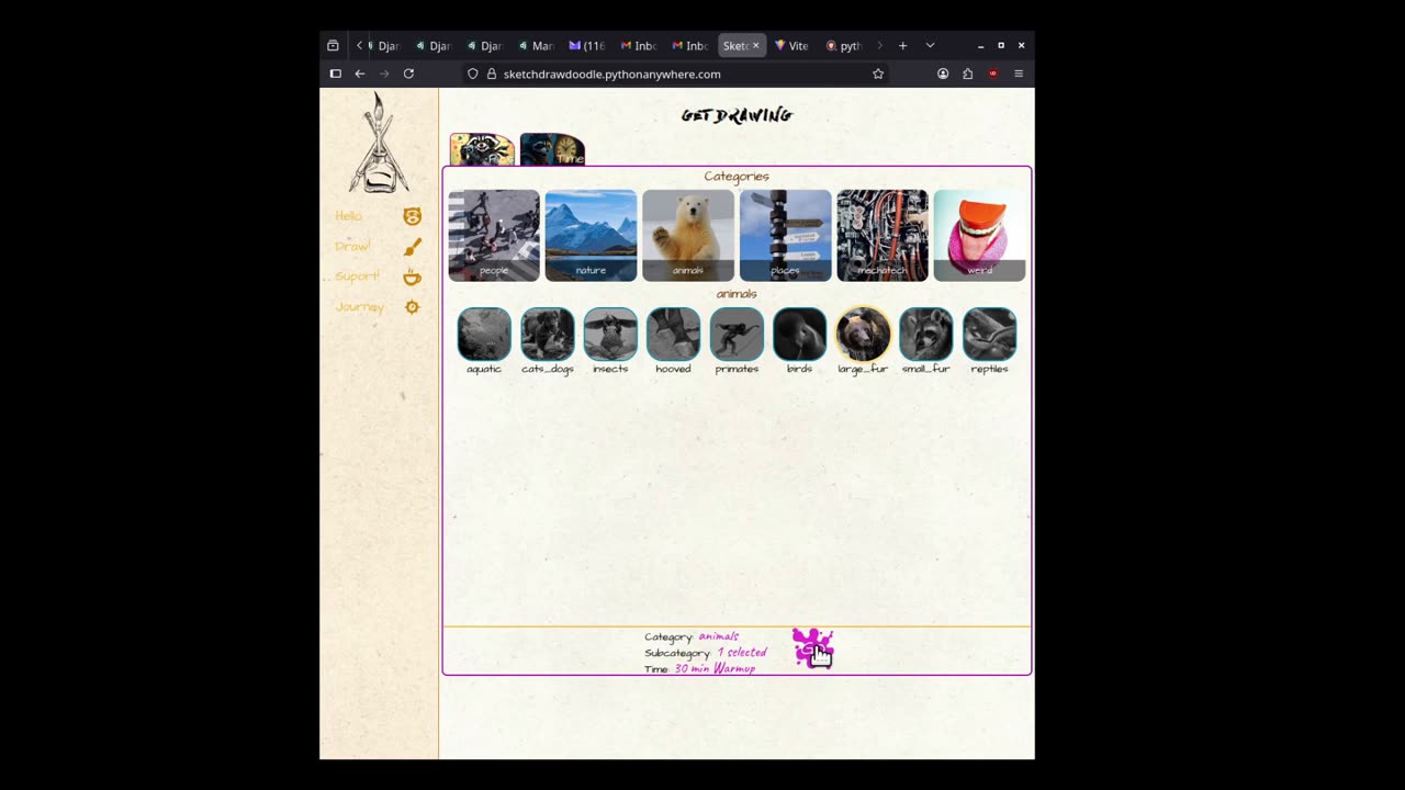 Sketchdrawdoodle. Drawing App