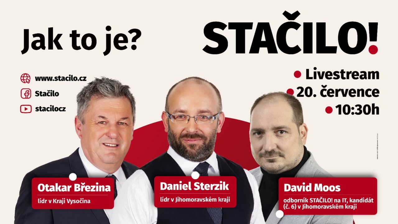 STAČILO! Jak to je?🎙 Daniel Sterzik - Otakar Březina - David Moos