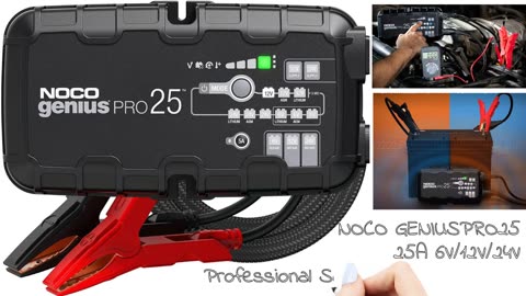 NOCO GENIUSPRO25: 25A 6V/12V/24V Professional Smart Battery Charger