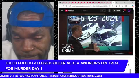 JULIO FOOLIO alleged killer ALICIA ANDREWS on TRIAL for MURDER DAY # 1
