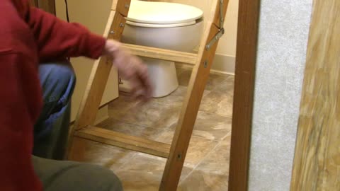 How to cut legs on wooden attic ladder--don't be a goofyskull