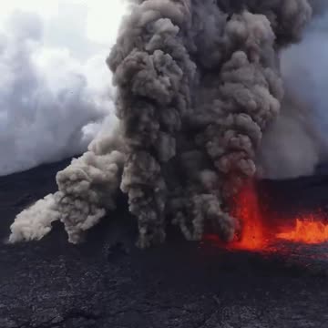 Iceland’s latest eruption, magma hit groundwater, a powerful phreatomagmatic explosion of ash