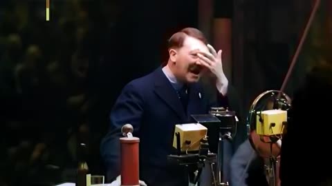 Adolf Hitler Speech 1933 [Color] Siemens Factory
			