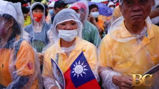 Taiwanese rally for and against the recall of opposition lawmakers seen as close to China