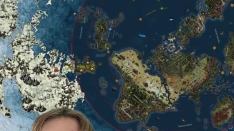 The moon reflect the map for this world 🌍