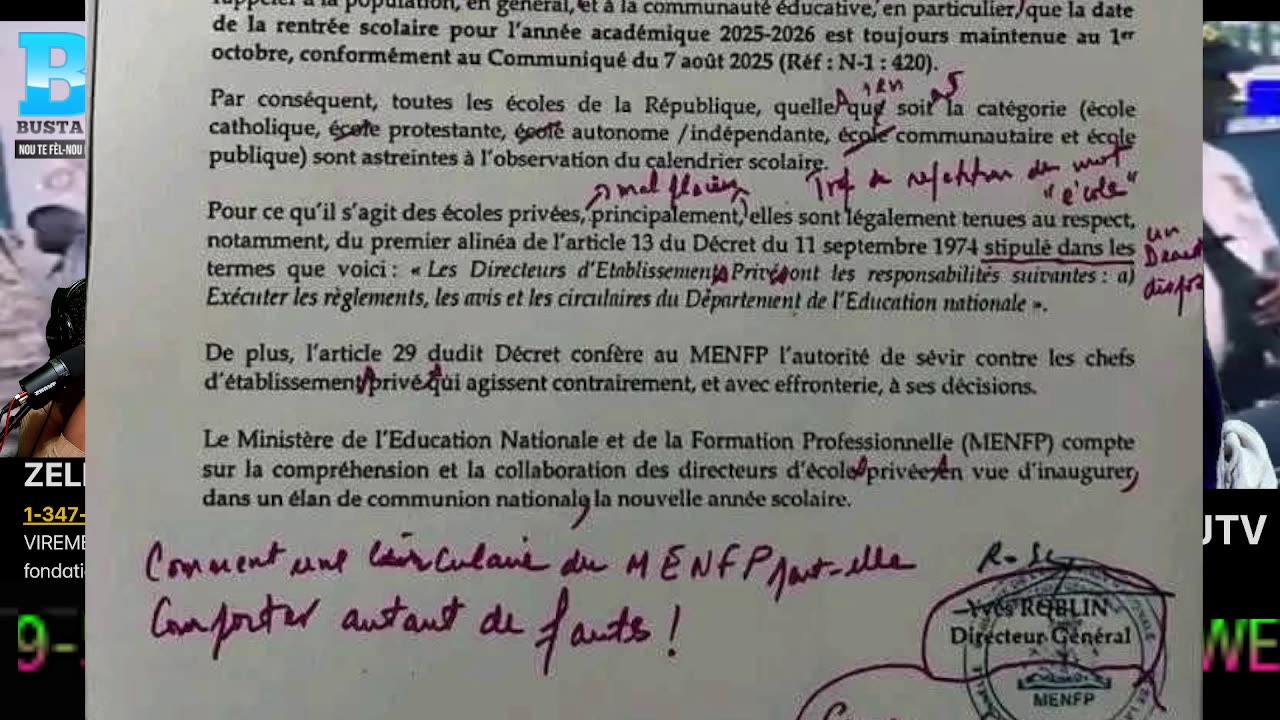 9 SEPT INFORMATION MIN SA NOU TA DI A BRUTALITE POLIS LA