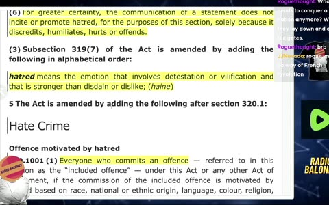 New DYSTOPIAN CENSORSHIP Bill From The Carney Liberals, Bill C9