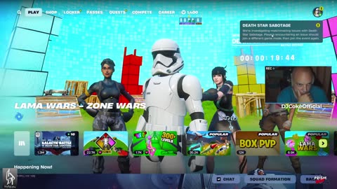 🔴 #Live [GR/EN] 🎮: Fortnite dike mu!!! | Follow me @ social: @DJCokeOfficial | !addme !social |