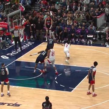 NBA - WIZARDS TRIPLE BLOCK 🚫🚫🚫 Alex Sarr rejects 2 and Poole cleans up