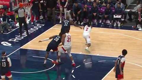 NBA - WIZARDS TRIPLE BLOCK 🚫🚫🚫 Alex Sarr rejects 2 and Poole cleans up