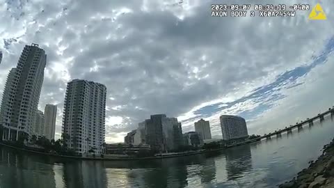 Woman Jumps in Water With Child To Evade Cops