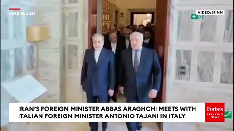 Iran’s Foreign Minister Meets His Italian Counterpart Ahead Of Indirect Talks With The U.S. In Italy