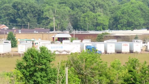 Blue Semi tanker spotting in Rittman, Ohio