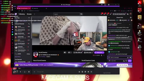Confirmed Pedophile ScottCheetos Begs PR To Be Unbanned on Kick Twitch VOD 1-3-2026