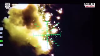 Epic Destruction of a Russian Infantry Group Entering Ruins of Village Near Kramatorsk
