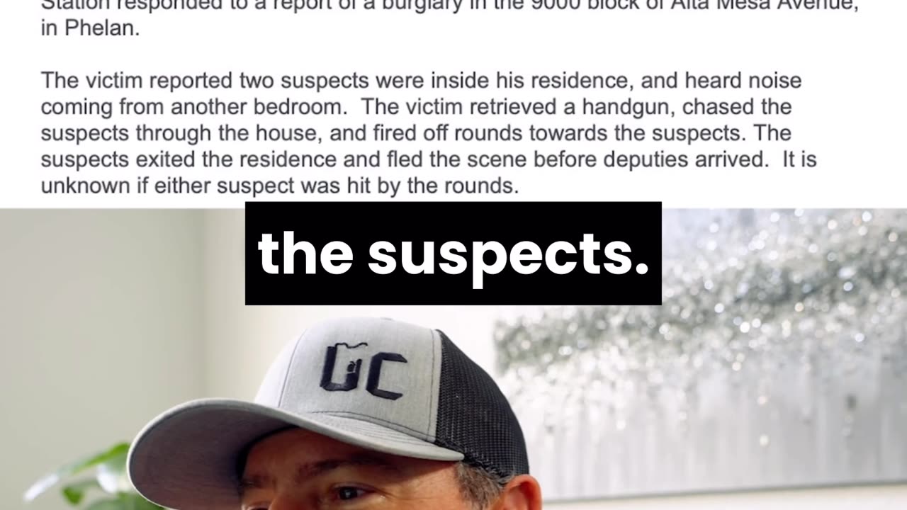 Shots Fired as California Man Defends Home From Midnight Break-In, Forcing Burglars to Flee