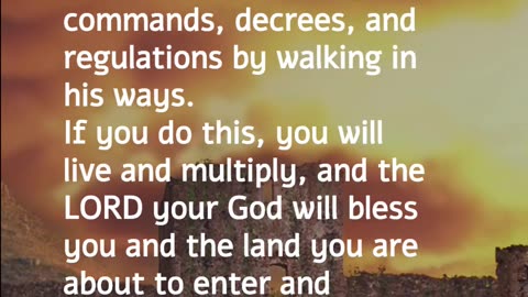 Deuteronomy 30:16