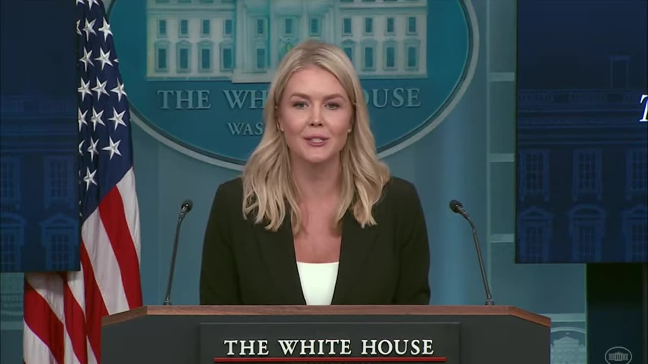Press Secretary Karoline Leavitt Briefs Members of the Media