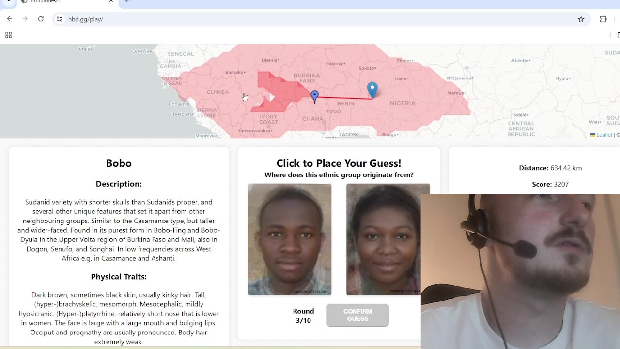 Is 7 beers deep the ideal mindstate for racial identification?