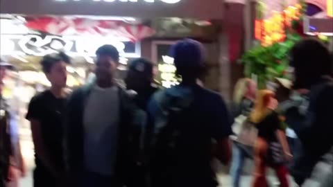 Violent Muslims Behaviour On Full Public Display.Jonny - The Christain Preacher Gets Beaten Up.