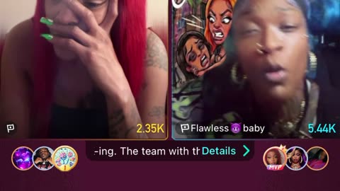FLAWLESS MEEKA AND FLAWLESS BABY & PRINCESS GO AT IT ABOUT THE CONTENT HOUSE BIGO LIVE