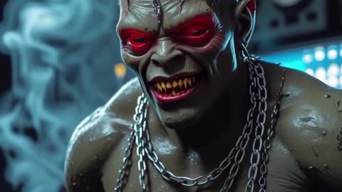Leonardo_Phoenix_10_A_muddy_humanoid_creature_with_glowing_red_2.mp4