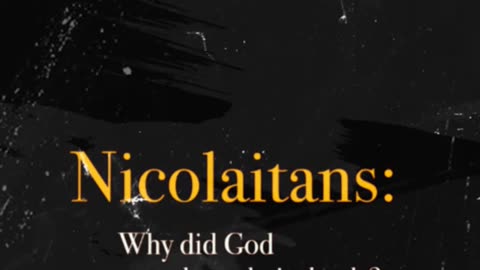 The Nicolaitans - Those who say they are Jews, but are not