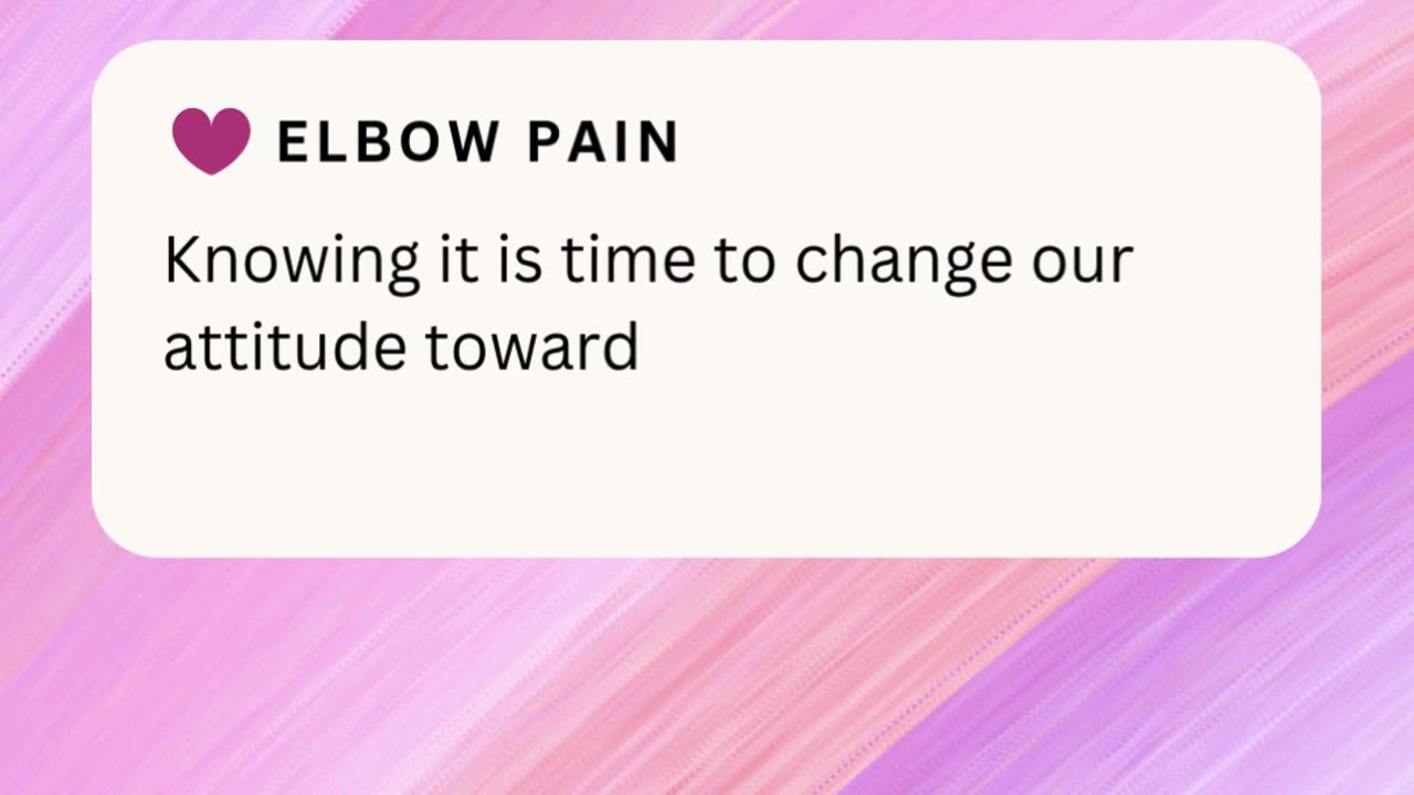 ELBOW PAIN ❤️