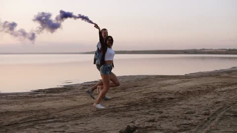 Couple, young, happy