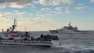 Footage from Taiwan’s Coast Guard shows a tense standoff with Chinese coast guard vessels