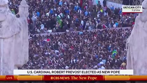 Pope Leo XIV, first American pontiff, addresses crowd from St. Peter's Basilica balcony | full video
