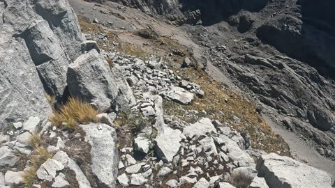 crossing the peak in Ampay