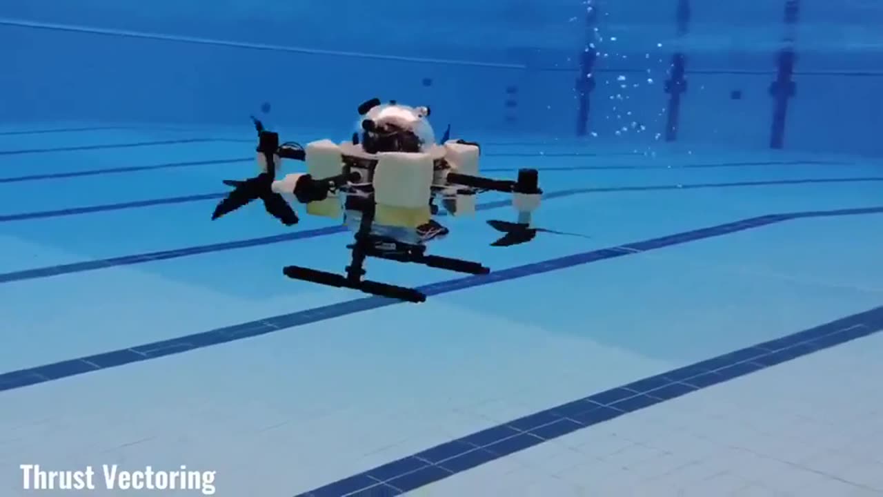 Scientists developed a drone that can both fly in the air and dive underwater