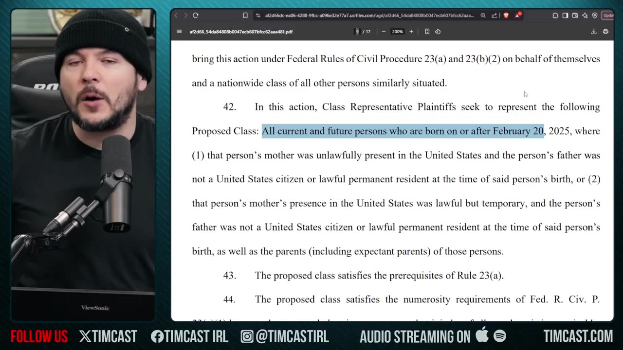 Abortion MAY BE BANNED After ACLU Sues Trump Over Birthright Citizenship Arguing UNBORN Have RIGHTS