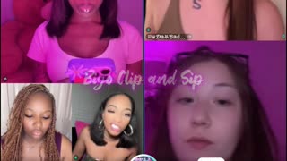 Linaaaa Host goes off on girl saying she's a stripper n shakes her ass 7/15/25 #bigoclipandsip