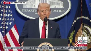 WATCH: FULL Remarks by President Trump at the Department of Justice - 3/14/25