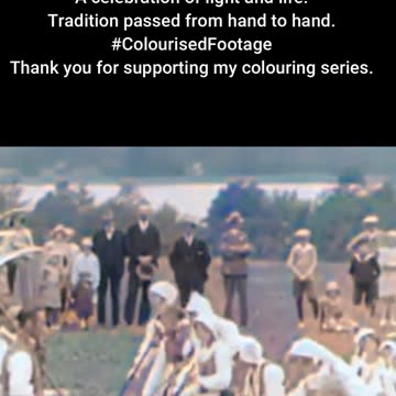 1930 Midsummer Sweden Folk Traditions and Celebration #ColourisedHistory