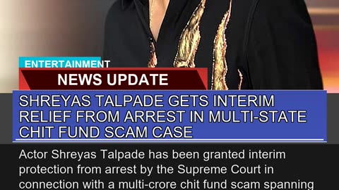 Shreyas Talpade Gets Interim Relief From Arrest in
