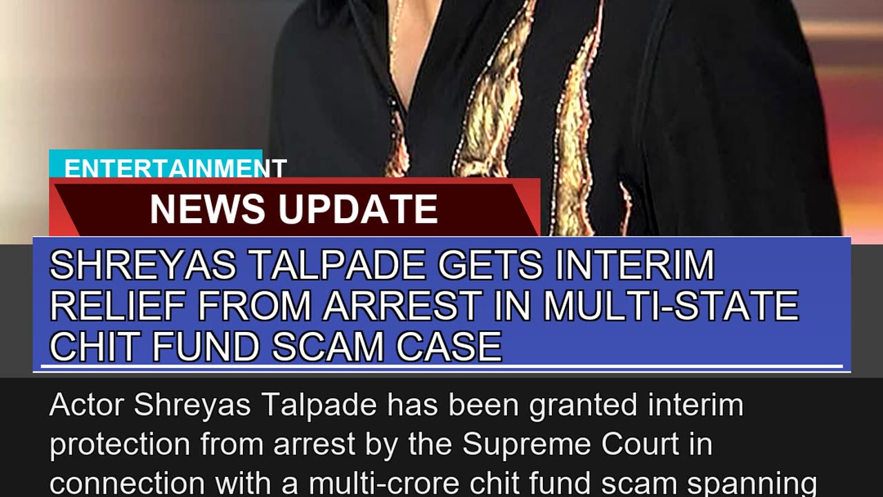 Shreyas Talpade Gets Interim Relief From Arrest in