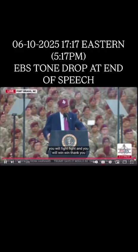 I heard this Live at the end of the speech today...