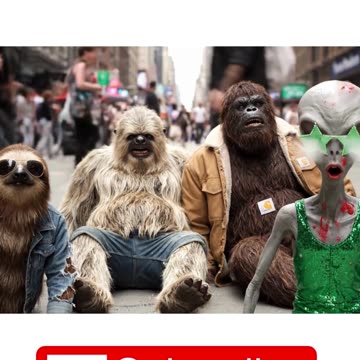 Everybody Do The Flop 😂 | Bigfoot, Yeti, Sloth & Alien Gonzalez Hilarious Challenge