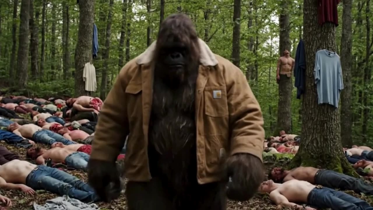 1000 MEN VS 1 BIGFOOT. DOESN'T GO AS PLANNED, YOU GOTTA SEE THIS! #SHORT #VIRAL