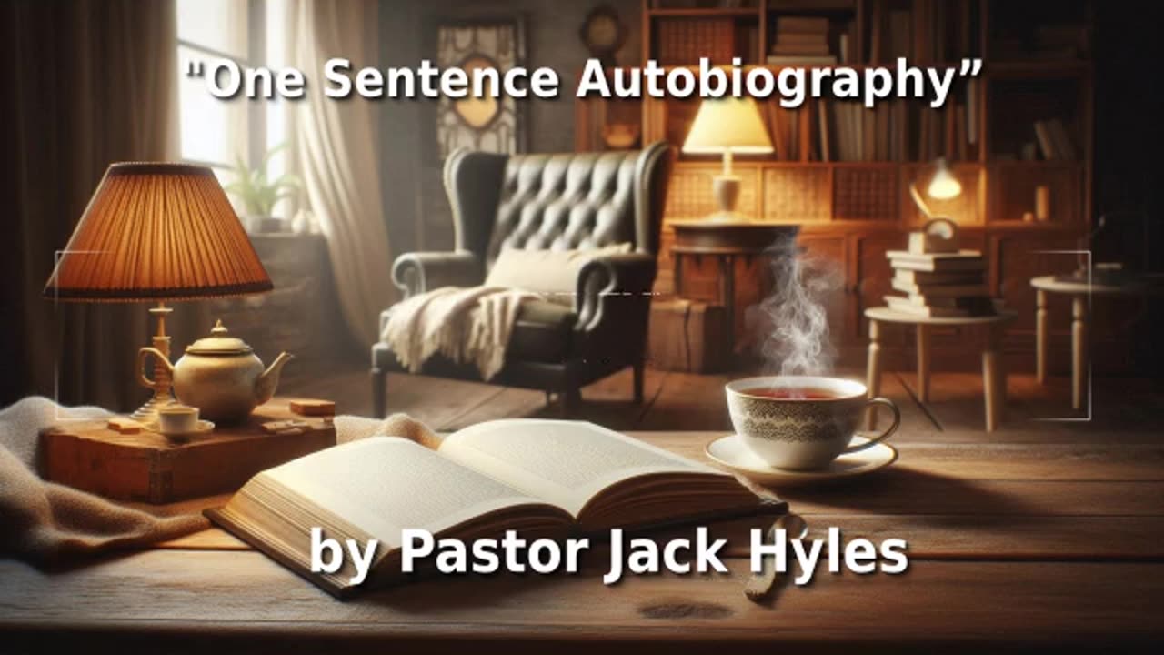 🕊️ Pastor Jack Hyles Sermon "One Sentence Autobiography” ✝️