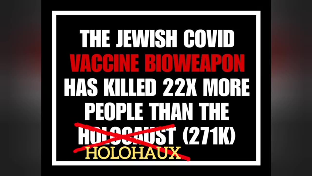 JEWS WERE BEHIND THE VACCINE THAT ARE GOING TO SAVE HUMANITY 💉