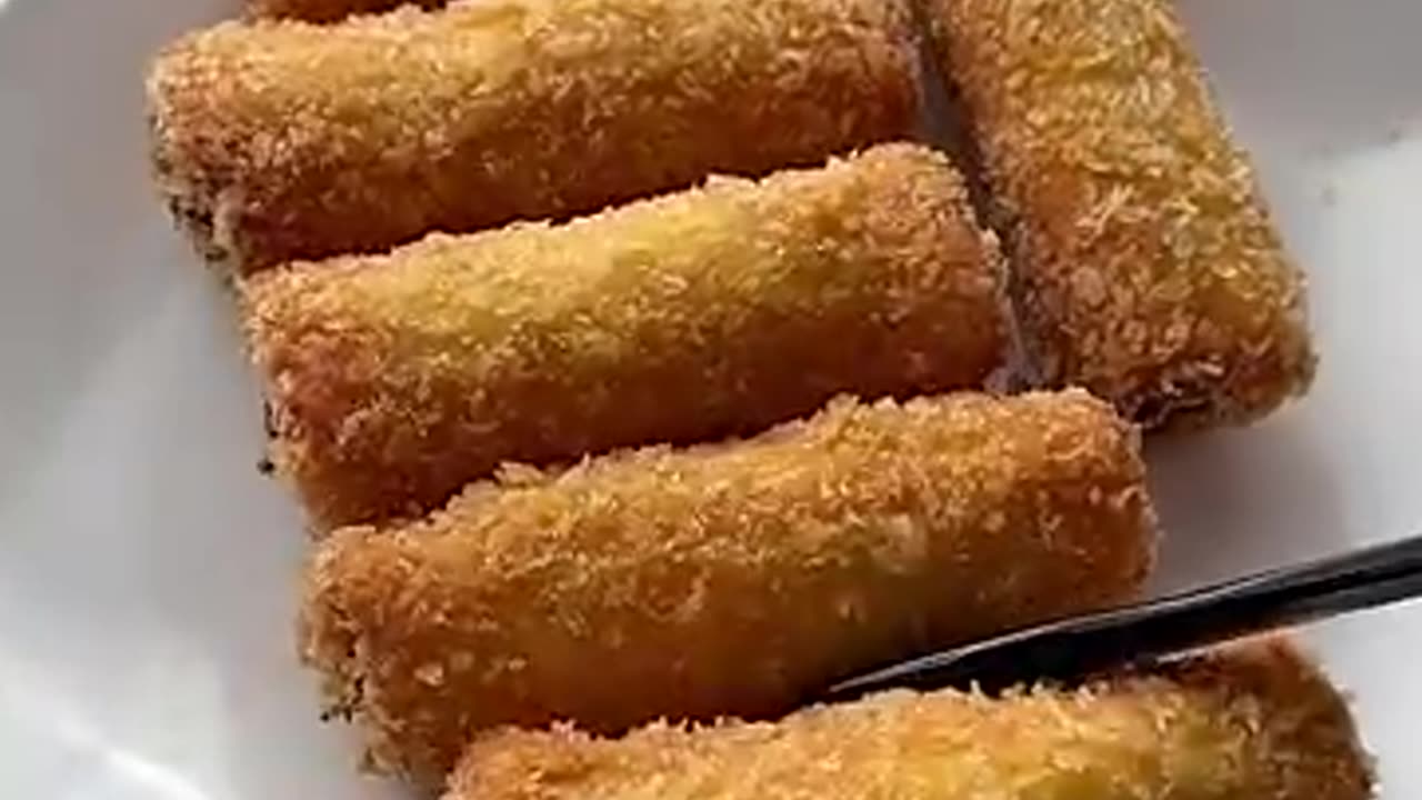 Crispy Chicken cheese bread rolls recipe
