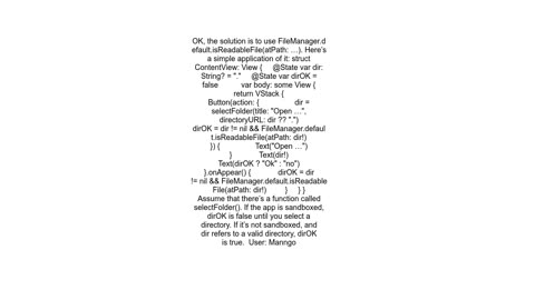 How can I test whether I can read or write a directory