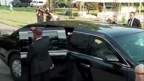 Reporter: "Why are US dependents of military personnel being evacuated from the Middle East?"TRUMP: "You'll have to see, thank you." Gets in The Beast 06/11